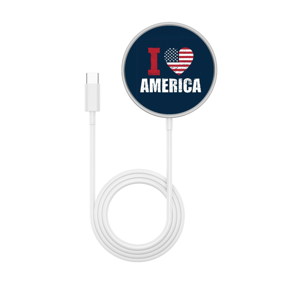 MyBat Design Lab Magnetic Wireless Charger - Silver - I Love America - MCGWIRC18SL-358-3.jpg