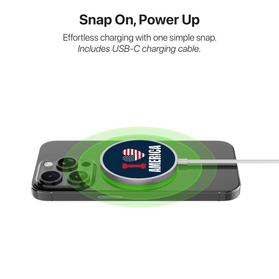 MyBat Design Lab Magnetic Wireless Charger - Silver - I Love America - MCGWIRC18SL-358-4.jpg