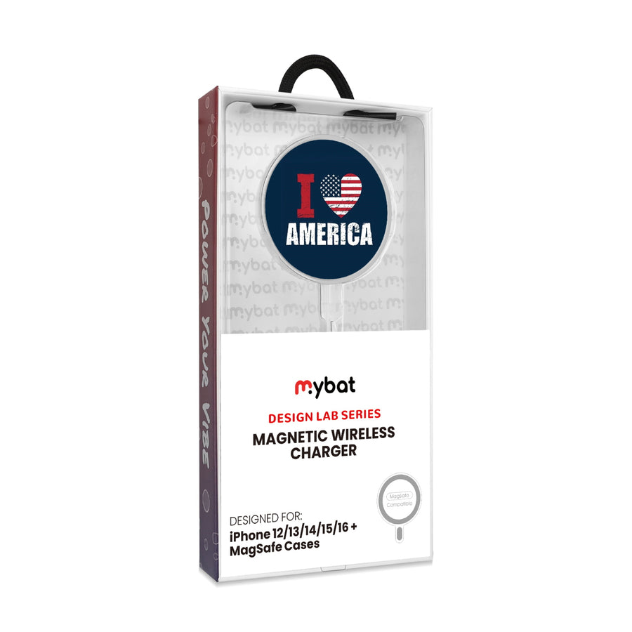 MyBat Design Lab Magnetic Wireless Charger - Silver - I Love America - MCGWIRC18SL-358-8.jpg