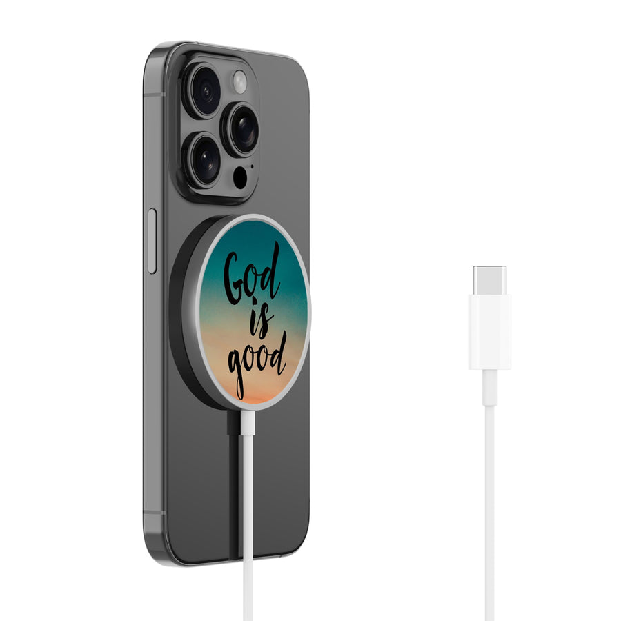 MyBat Design Lab Magnetic Wireless Charger - Silver - God is Good - MCGWIRC18SL-364-2.jpg