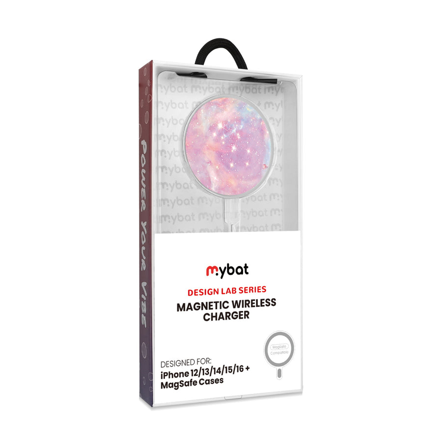 MyBat Design Lab Magnetic Wireless Charger - Silver - Pink Galaxies - MCGWIRC18SL-368-8.jpg