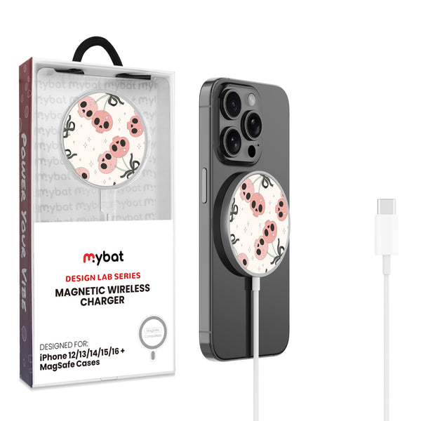 MyBat Design Lab Magnetic Wireless Charger - Silver - Cherry Skulls - MCGWIRC18SL-408-1.jpg