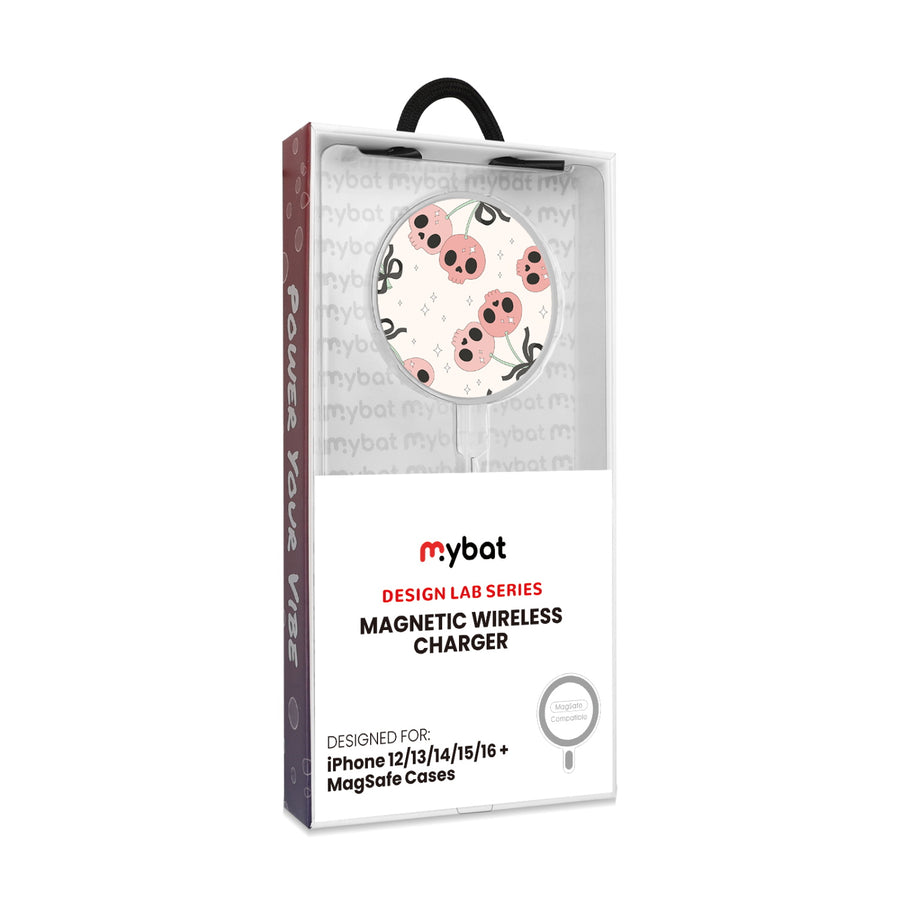 MyBat Design Lab Magnetic Wireless Charger - Silver - Cherry Skulls - MCGWIRC18SL-408-8.jpg