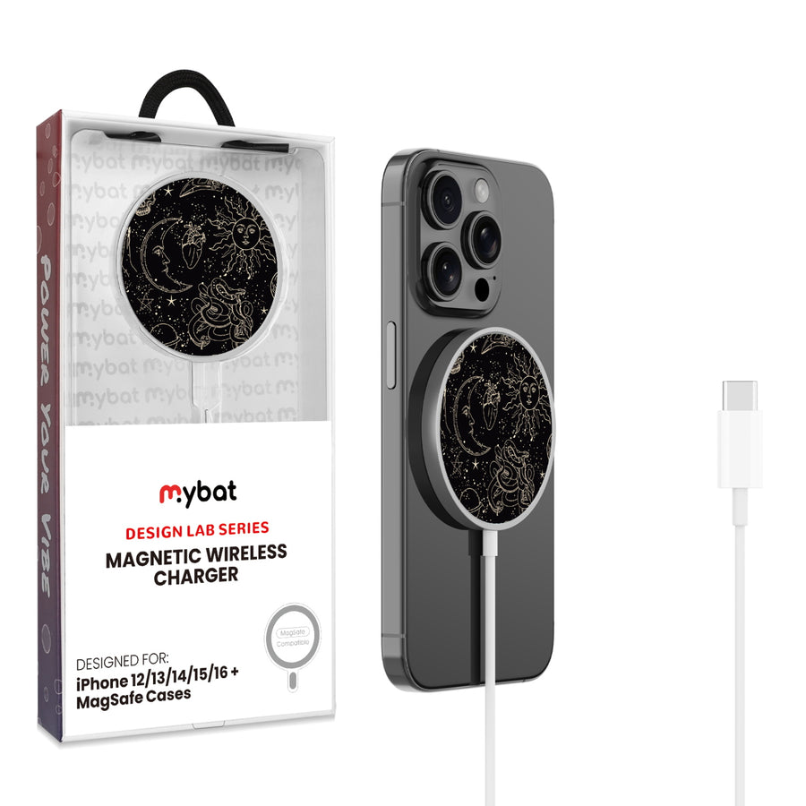 MyBat Design Lab Magnetic Wireless Charger - Silver - Mystic Elements - MCGWIRC18SL-412-1.jpg