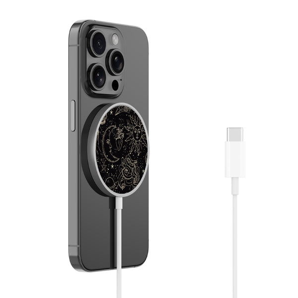 MyBat Design Lab Magnetic Wireless Charger - Silver - Mystic Elements - MCGWIRC18SL-412-2.jpg