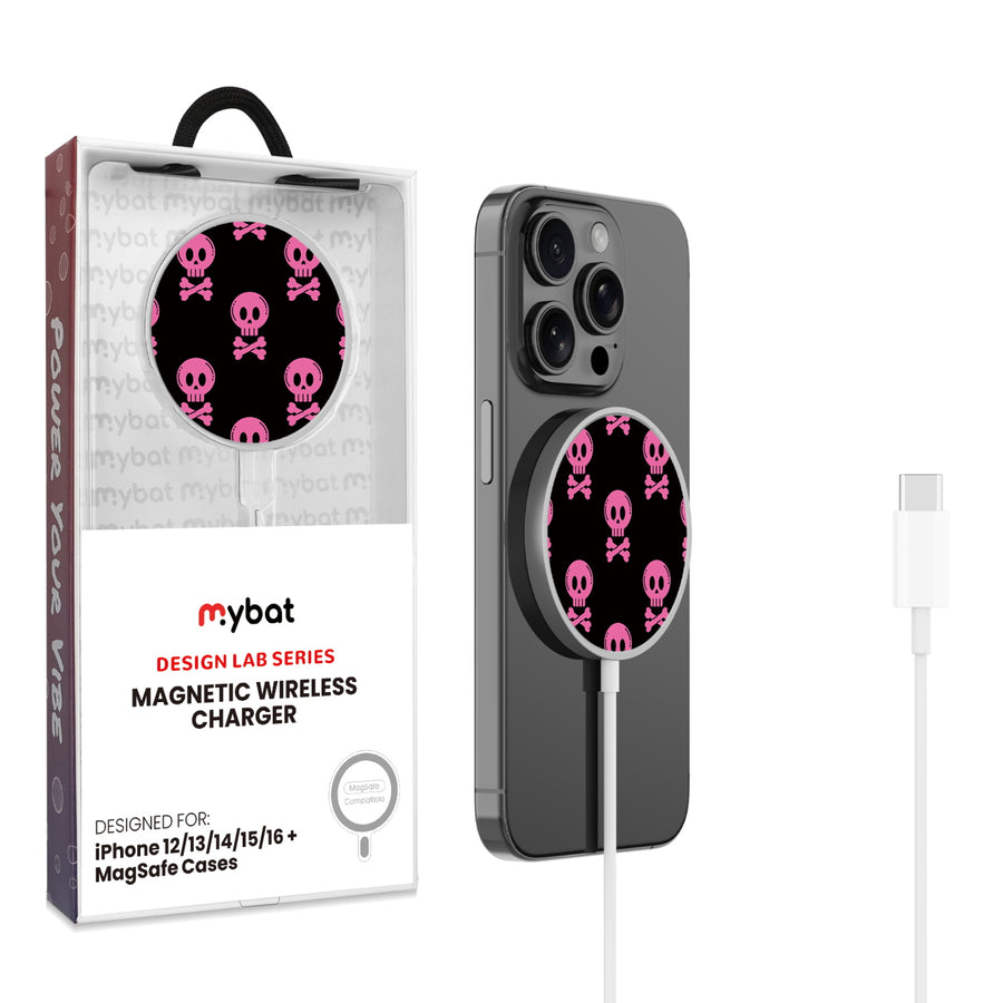 MyBat Design Lab Magnetic Wireless Charger - Silver - Pretty Poison - MCGWIRC18SL-416-1.jpg