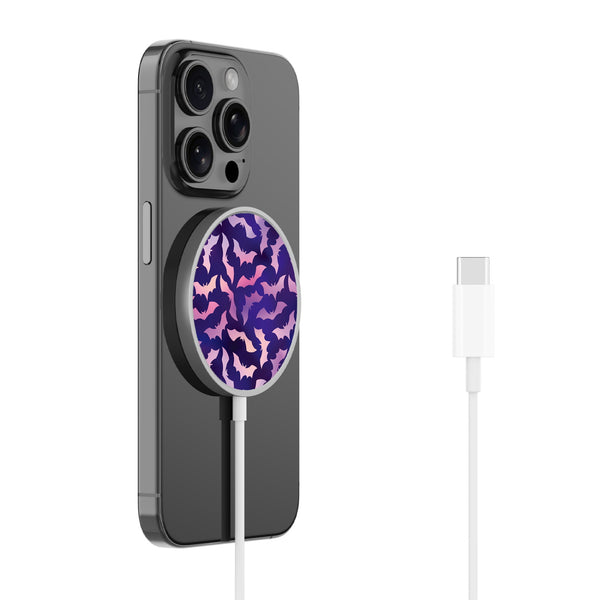 MyBat Design Lab Magnetic Wireless Charger - Silver - Twilight Bats - MCGWIRC18SL-422-2.jpg