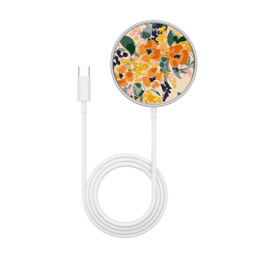 MyBat Design Lab Magnetic Wireless Charger - Silver - Marigold Mix - MCGWIRC18SL-434-3.jpg