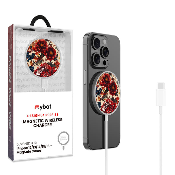 MyBat Design Lab Magnetic Wireless Charger - Silver - Rust & Bloom - MCGWIRC18SL-449-1.jpg