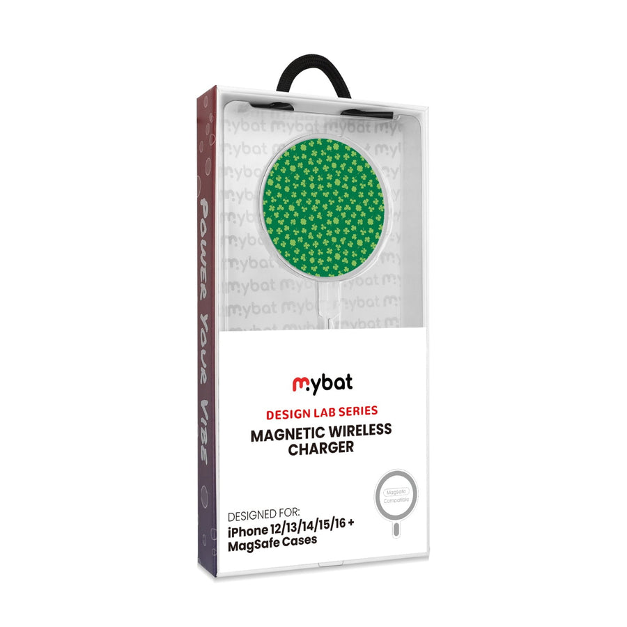 MyBat Design Lab Magnetic Wireless Charger - Silver - Lucky Clover