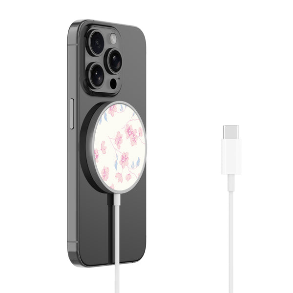 MyBat Design Lab Magnetic Wireless Charger - Silver - Rose Mallow - MCGWIRC18SL-474-2.jpg