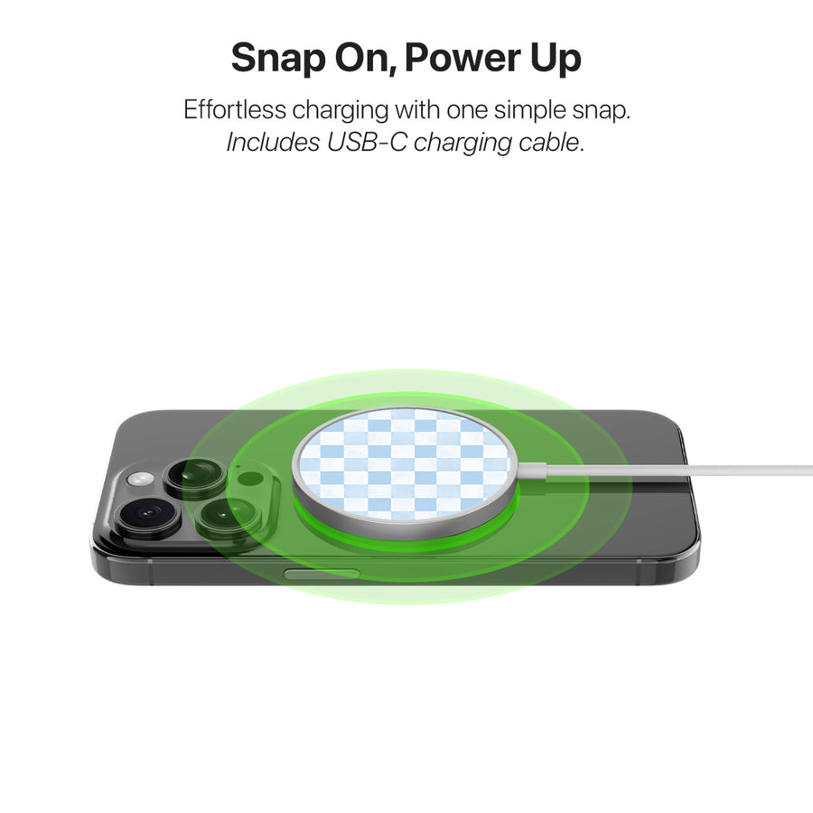 MyBat Design Lab Magnetic Wireless Charger - Silver - Sky Blue Check - MCGWIRC18SL-478-4.jpg