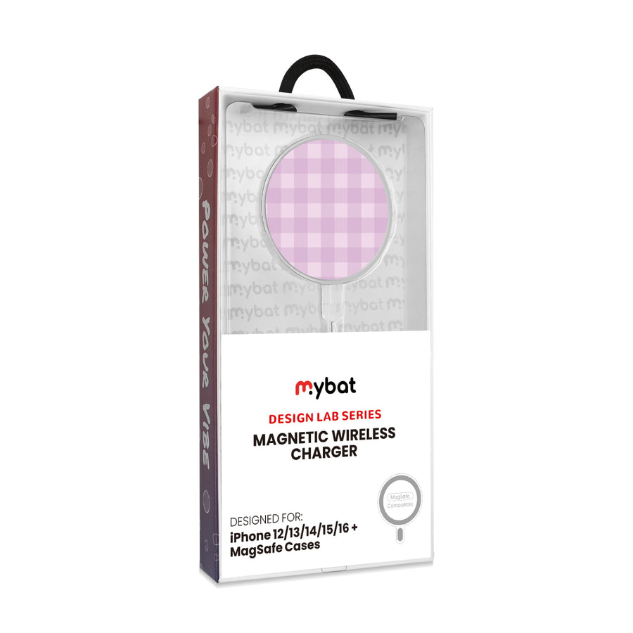 MyBat Design Lab Magnetic Wireless Charger - Silver - Purple Plaid - MCGWIRC18SL-483-8.jpg