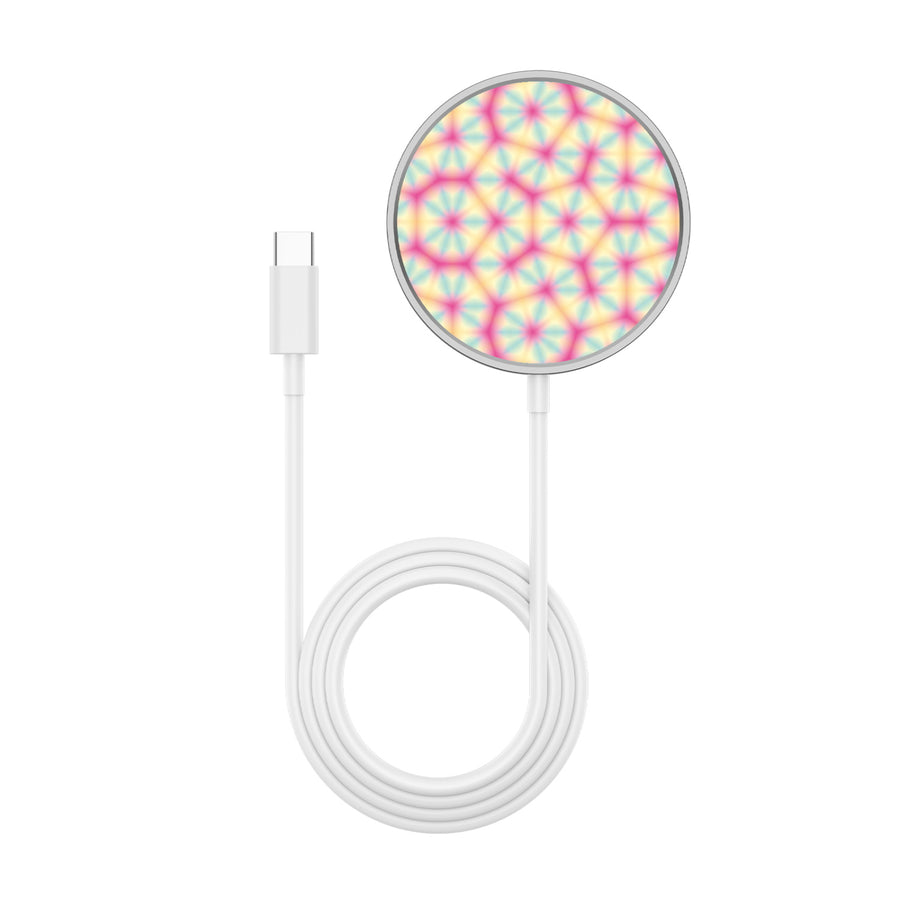 MyBat Design Lab Magnetic Wireless Charger - Silver - Pastel Prism - MCGWIRC18SL-496-3.jpg