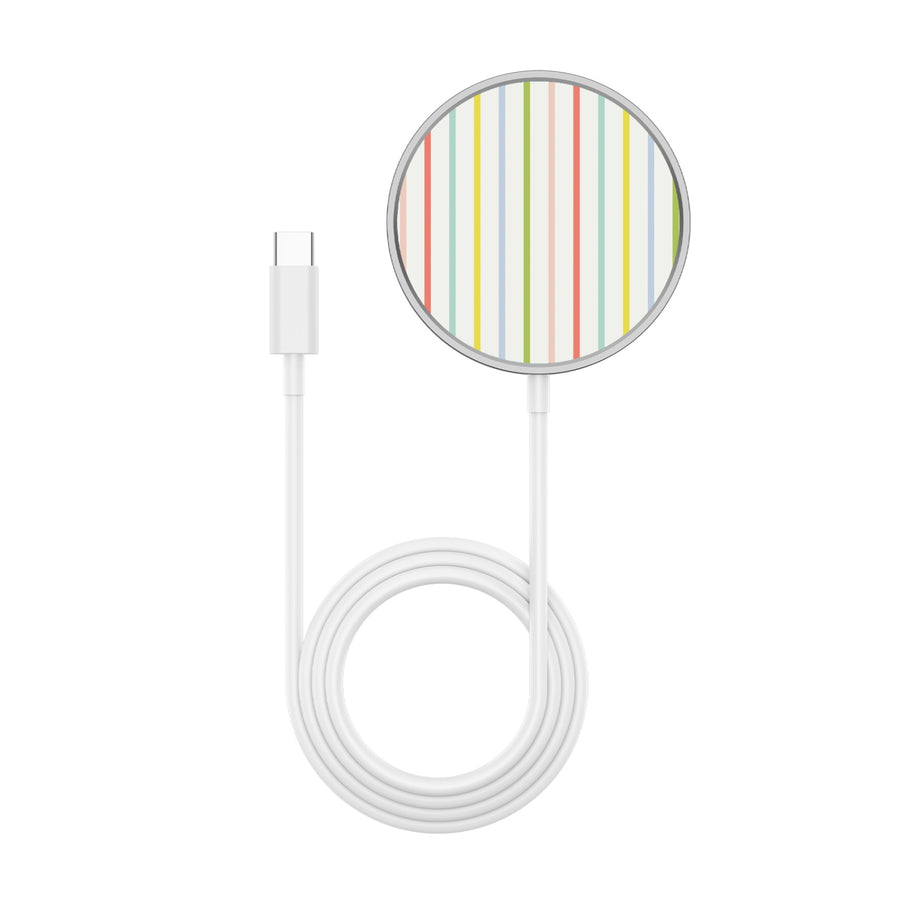 MyBat Design Lab Magnetic Wireless Charger - Silver - Boadwalk Stripes - MCGWIRC18SL-497-3.jpg