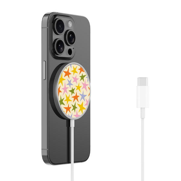 MyBat Design Lab Magnetic Wireless Charger - Silver - Party Stars - MCGWIRC18SL-500-2.jpg