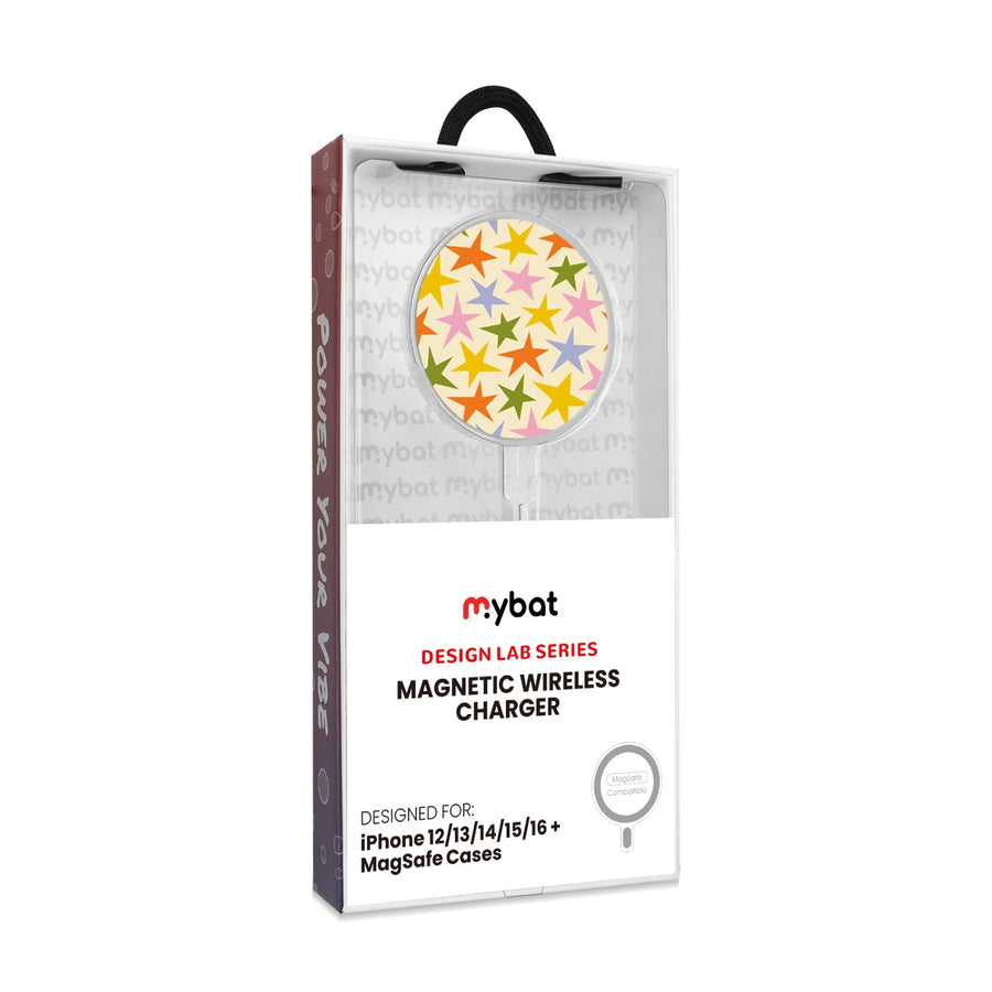 MyBat Design Lab Magnetic Wireless Charger - Silver - Party Stars
