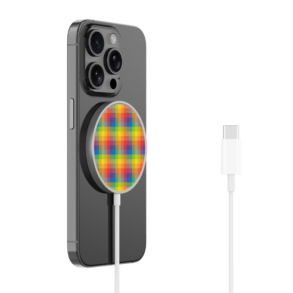 MyBat Design Lab Magnetic Wireless Charger - Silver - Pixel Pride - MCGWIRC18SL-501-2.jpg
