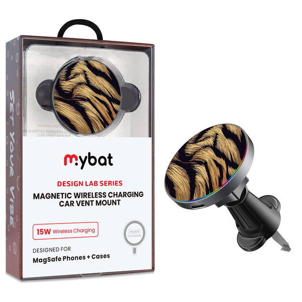 MyBat Design Lab Magnetic Wireless Charging Vent Mount - Black - Tiger Fur - MCGWIRC21BK-006-1.jpg
