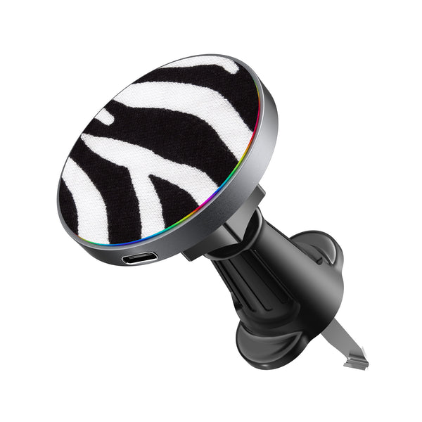 MyBat Design Lab Magnetic Wireless Charging Vent Mount - Black - Zebra Print - MCGWIRC21BK-009-2.jpg