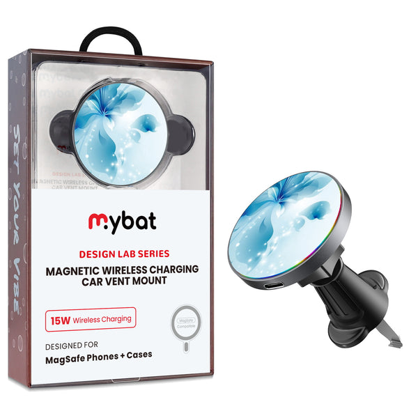MyBat Design Lab Magnetic Wireless Charging Vent Mount - Black - Butterfly & Flowers - MCGWIRC21BK-020-1.jpg