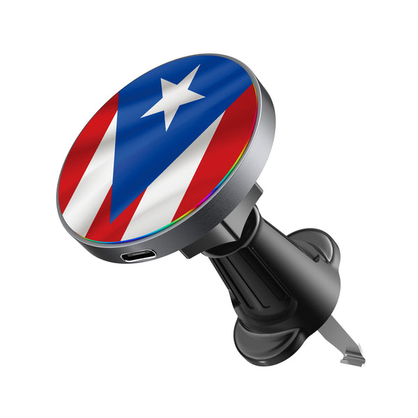 MyBat Design Lab Magnetic Wireless Charging Vent Mount - Black - Puerto Rican Flag - MCGWIRC21BK-029-2.jpg