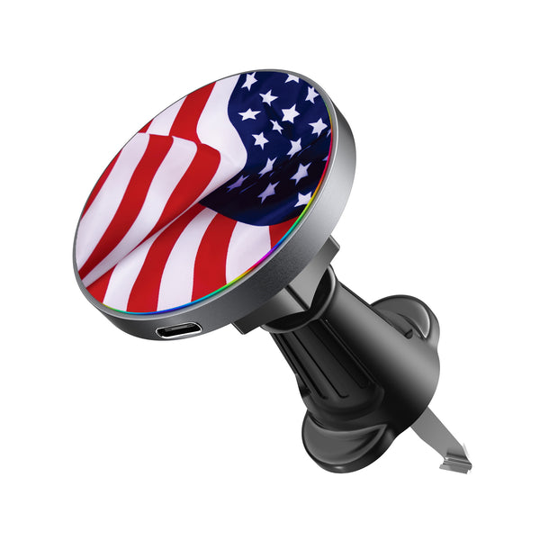 MyBat Design Lab Magnetic Wireless Charging Vent Mount - Black - Stars & Stripes - MCGWIRC21BK-042-2.jpg