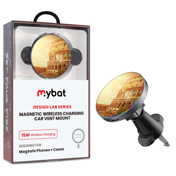 MyBat Design Lab Magnetic Wireless Charging Vent Mount - Black - Roman Colosseum - MCGWIRC21BK-049-1.jpg