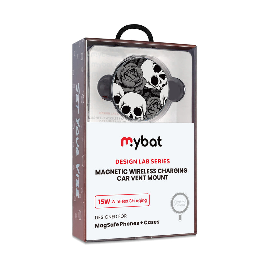 MyBat Design Lab Magnetic Wireless Charging Vent Mount - Black - Skull Garden - MCGWIRC21BK-081-10.jpg