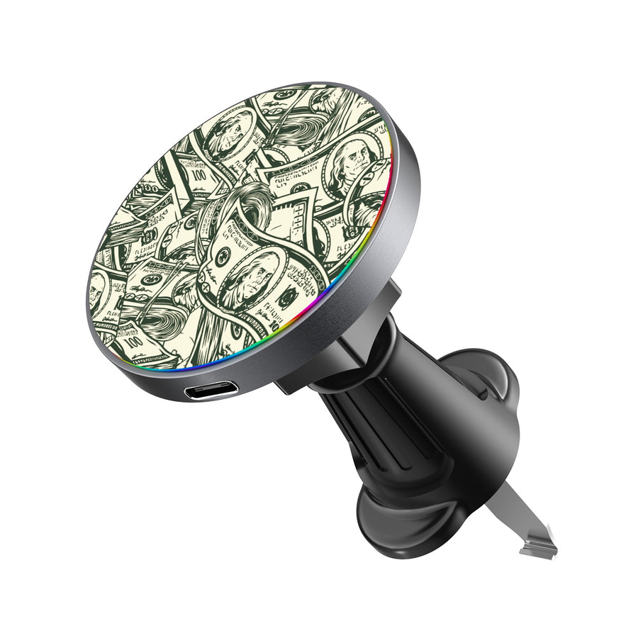 MyBat Design Lab Magnetic Wireless Charging Vent Mount - Black - Money Stack - MCGWIRC21BK-082-2.jpg