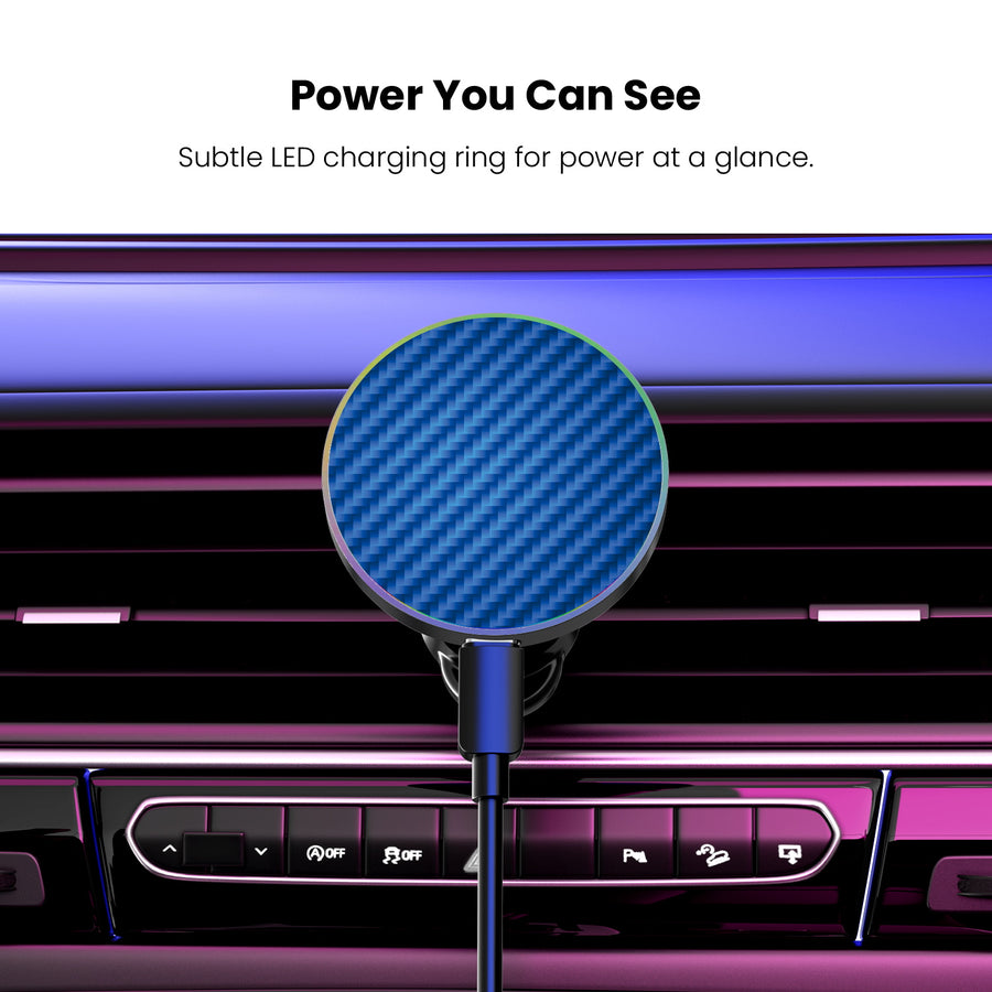 MyBat Design Lab Magnetic Wireless Charging Vent Mount - Black - Blue Carbon Fiber - MCGWIRC21BK-084-8.jpg