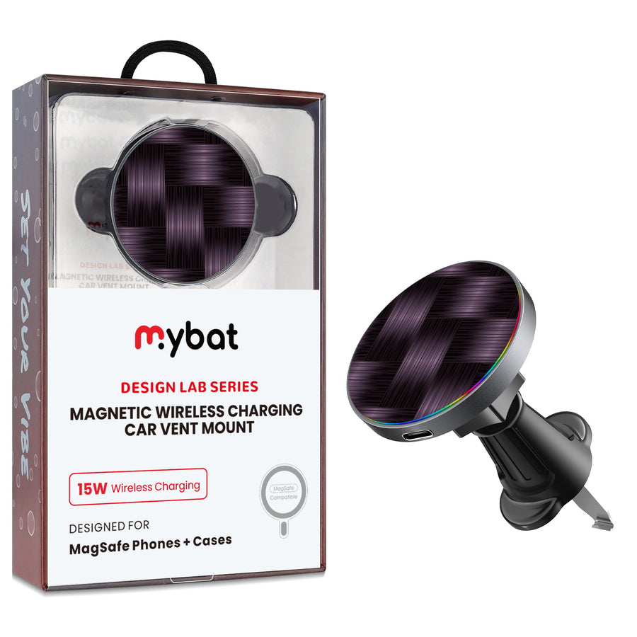 MyBat Design Lab Magnetic Wireless Charging Vent Mount - Black - Woven Carbon Fiber - MCGWIRC21BK-085-1.jpg