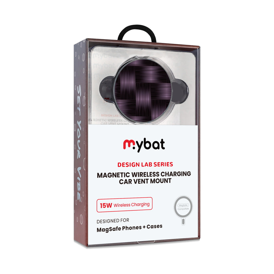 MyBat Design Lab Magnetic Wireless Charging Vent Mount - Black - Woven Carbon Fiber - MCGWIRC21BK-085-10.jpg