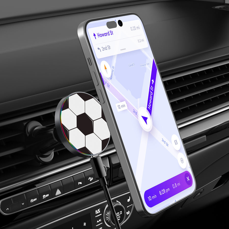 MyBat Design Lab Magnetic Wireless Charging Vent Mount - Black - Soccer - MCGWIRC21BK-088-3.jpg