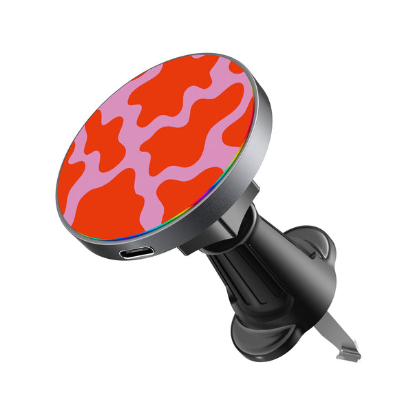 MyBat Design Lab Magnetic Wireless Charging Vent Mount - Black - Pink Retro Splashes - MCGWIRC21BK-094-2.jpg