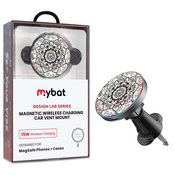 MyBat Design Lab Magnetic Wireless Charging Vent Mount - Black - Mandala - MCGWIRC21BK-113-1.jpg