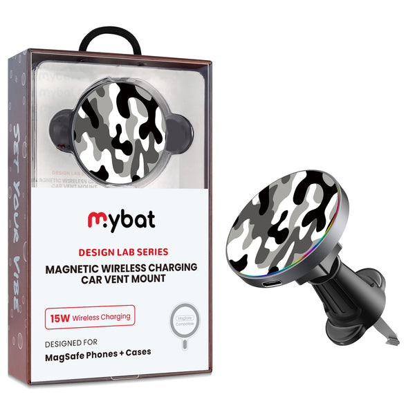 MyBat Design Lab Magnetic Wireless Charging Vent Mount - Black - Black & White Camouflage - MCGWIRC21BK-122-1.jpg
