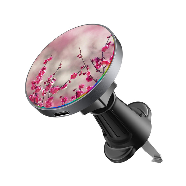 MyBat Design Lab Magnetic Wireless Charging Vent Mount - Black - Sakura Blooms - MCGWIRC21BK-132-2.jpg