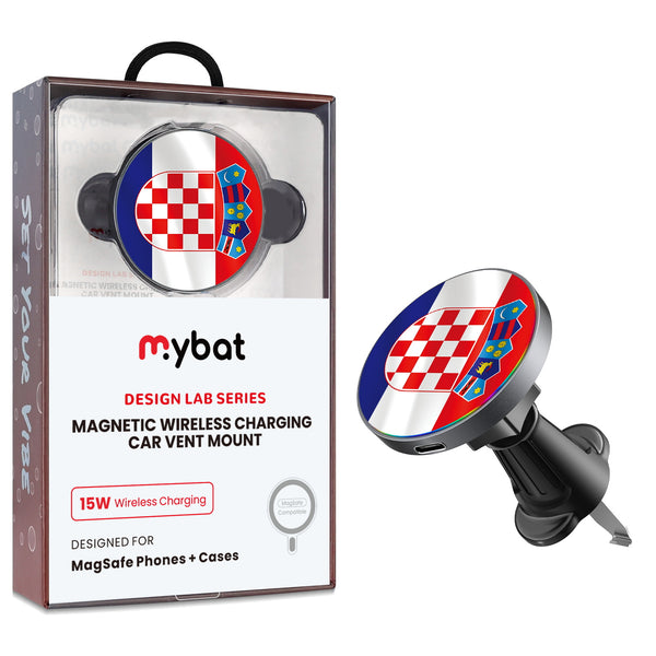 MyBat Design Lab Magnetic Wireless Charging Vent Mount - Black - Croatia Flag - MCGWIRC21BK-143-1.jpg