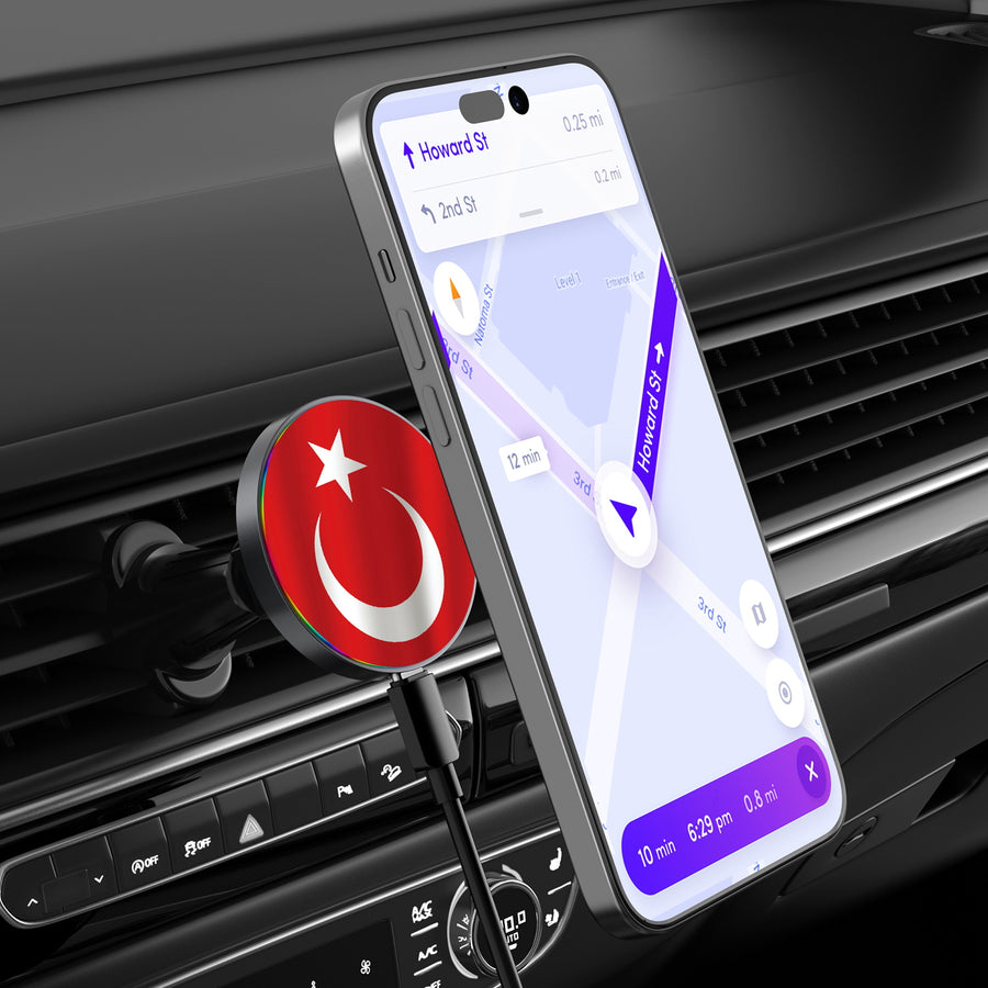 MyBat Design Lab Magnetic Wireless Charging Vent Mount - Black - Turkey Flag - MCGWIRC21BK-161-3.jpg