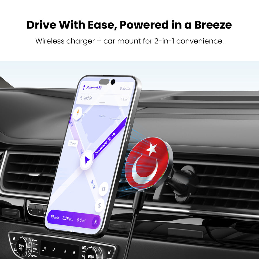 MyBat Design Lab Magnetic Wireless Charging Vent Mount - Black - Turkey Flag - MCGWIRC21BK-161-4.jpg