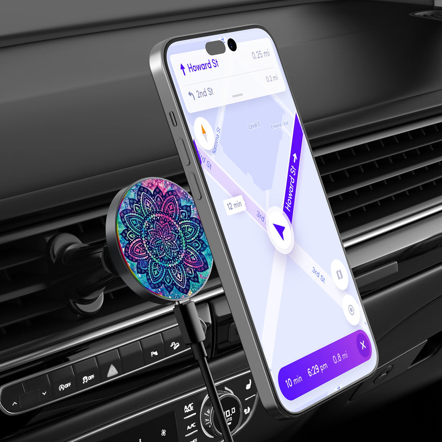 MyBat Design Lab Magnetic Wireless Charging Vent Mount - Black - Cosmic Mandala - MCGWIRC21BK-165-3.jpg