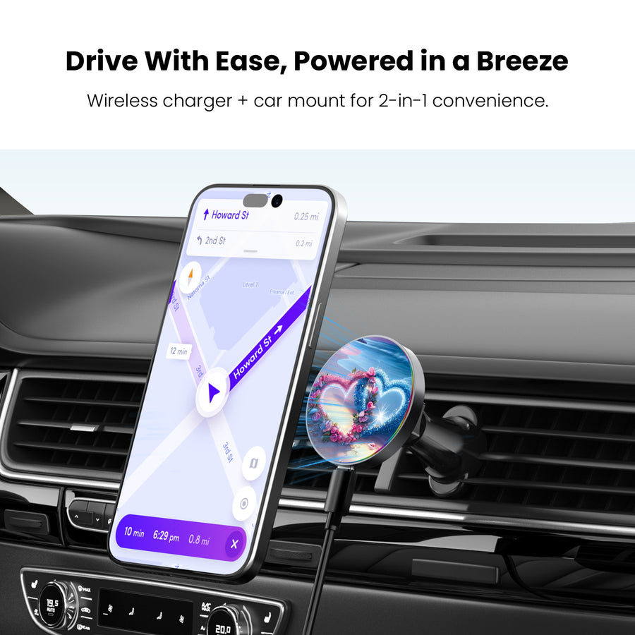 MyBat Design Lab Magnetic Wireless Charging Vent Mount - Black - Heart and Soul - MCGWIRC21BK-176-4.jpg