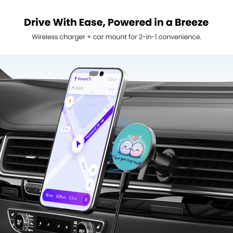 MyBat Design Lab Magnetic Wireless Charging Vent Mount - Black - Mochi Love - MCGWIRC21BK-211-4.jpg
