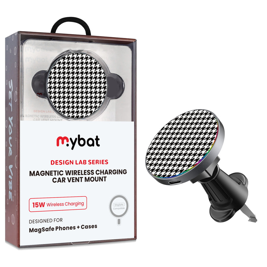 MyBat Design Lab Magnetic Wireless Charging Vent Mount - Black - Classic Houndstooth - MCGWIRC21BK-215-1.jpg