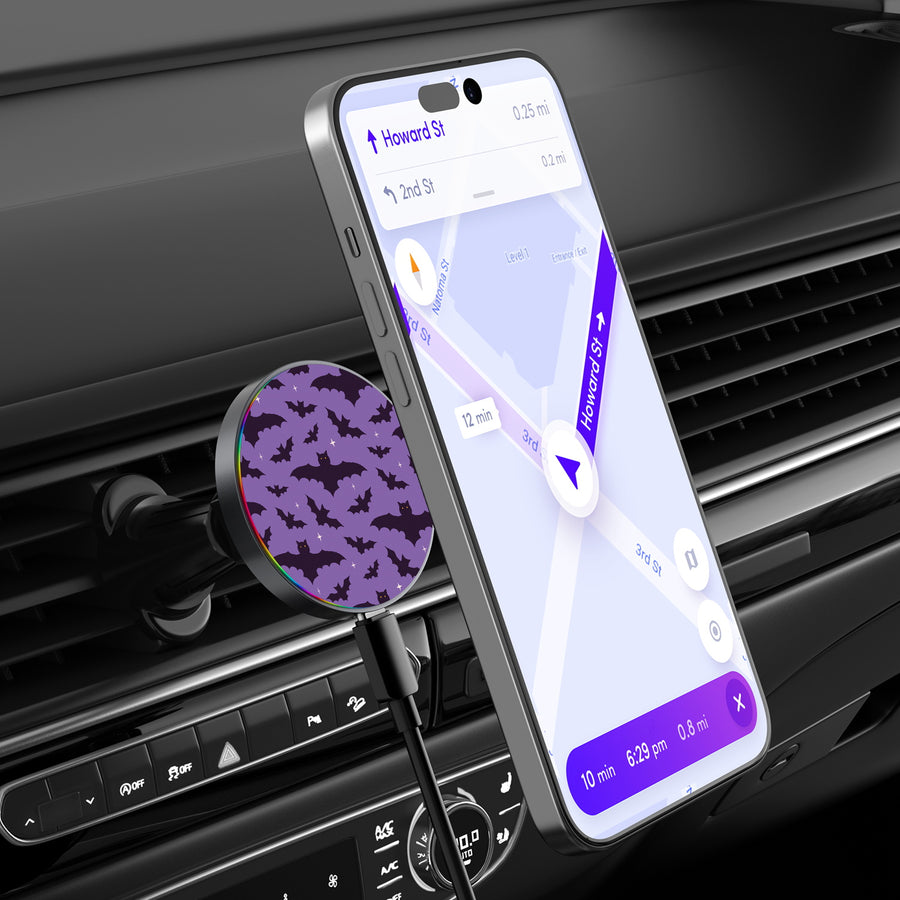 MyBat Design Lab Magnetic Wireless Charging Vent Mount - Black - Flying Bats - MCGWIRC21BK-220-3.jpg