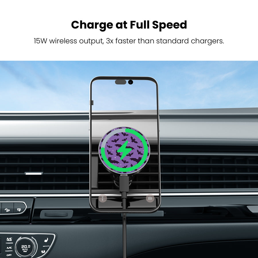 MyBat Design Lab Magnetic Wireless Charging Vent Mount - Black - Flying Bats - MCGWIRC21BK-220-5.jpg