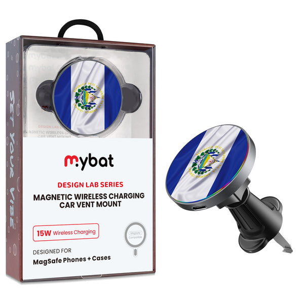 MyBat Design Lab Magnetic Wireless Charging Vent Mount - Black - El Salvador Flag - MCGWIRC21BK-260-1.jpg