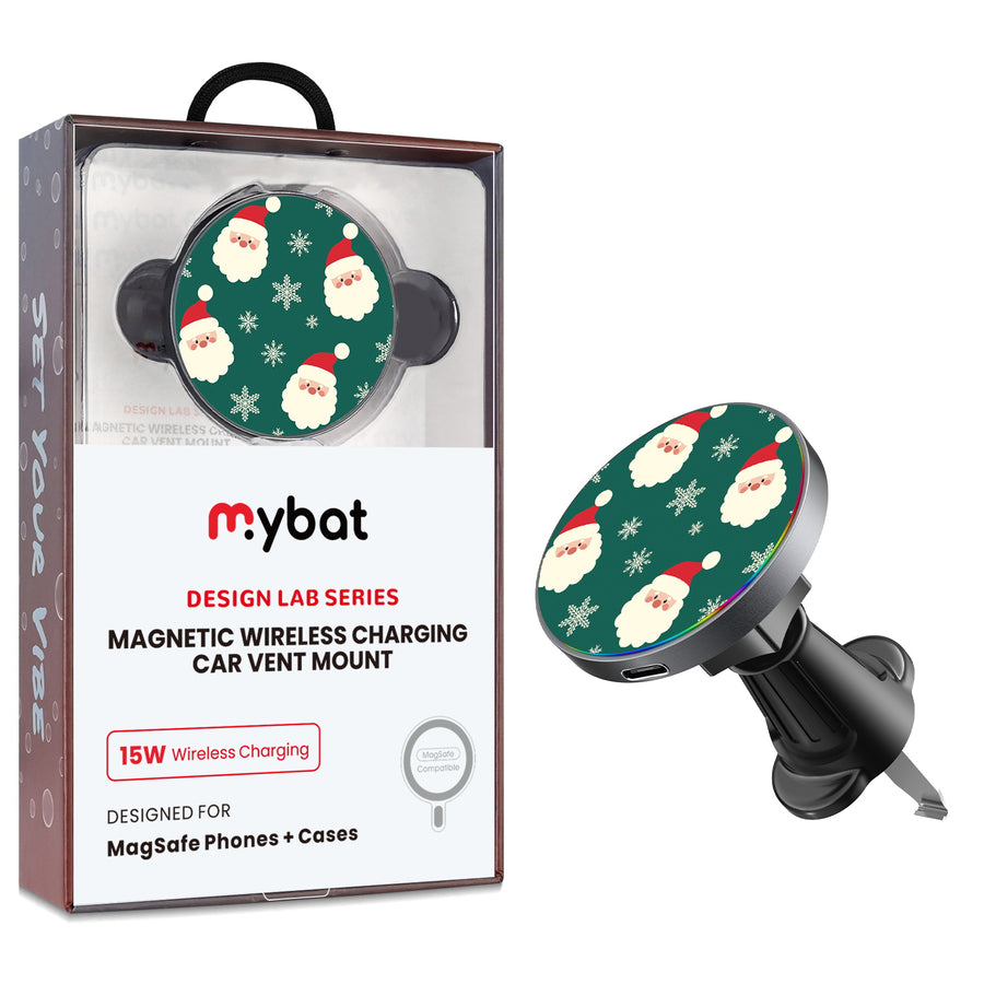 MyBat Design Lab Magnetic Wireless Charging Vent Mount - Black - Jolly Saint Nick - MCGWIRC21BK-271-1.jpg
