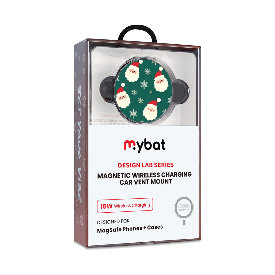 MyBat Design Lab Magnetic Wireless Charging Vent Mount - Black - Jolly Saint Nick - MCGWIRC21BK-271-10.jpg